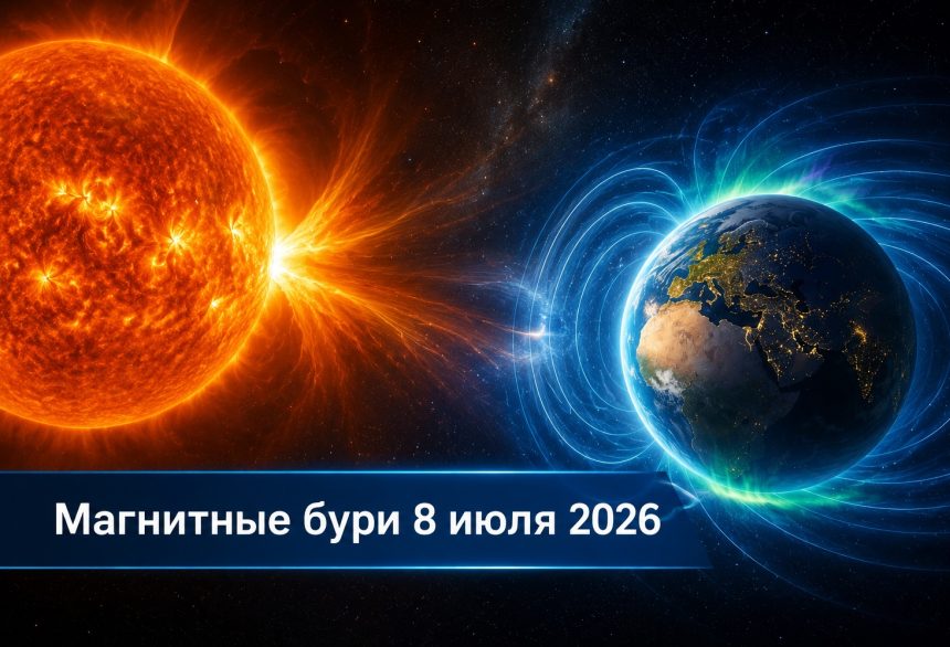 Магнитные бури 8 июля 2026 в Украине: прогноз солнечной активности на сегодня