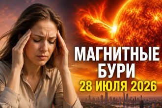 Магнитные бури 28 июля 2026 в Украине: прогноз солнечной активности на сегодня