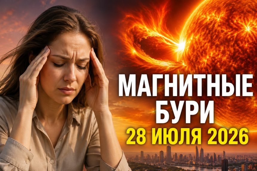 Магнитные бури 28 июля 2026 в Украине: прогноз солнечной активности на сегодня