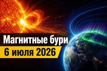 Магнитные бури 6 июля 2026 в Украине: прогноз солнечной активности на сегодня