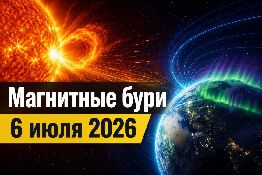 Магнитные бури 6 июля 2026 в Украине: прогноз солнечной активности на сегодня