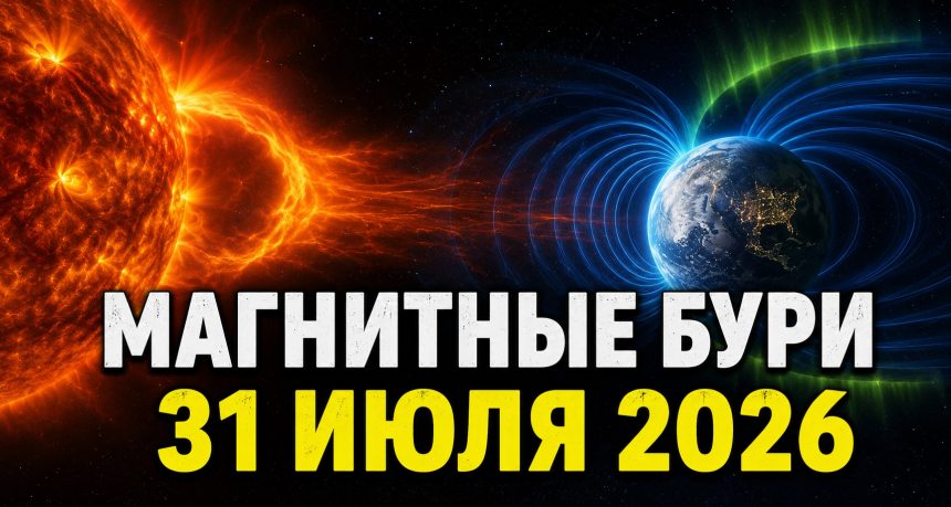 Магнитные бури 31 июля 2026 в Украине: прогноз солнечной активности на сегодня