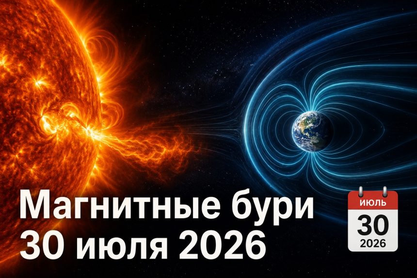 Магнитные бури 30 июля 2026 в Украине: прогноз солнечной активности на сегодня
