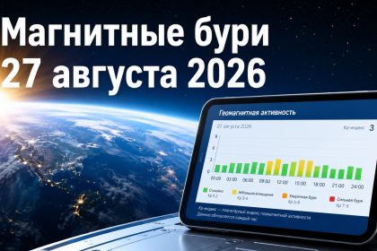 Магнитные бури 27 августа 2026 в Украине: прогноз солнечной активности на сегодня