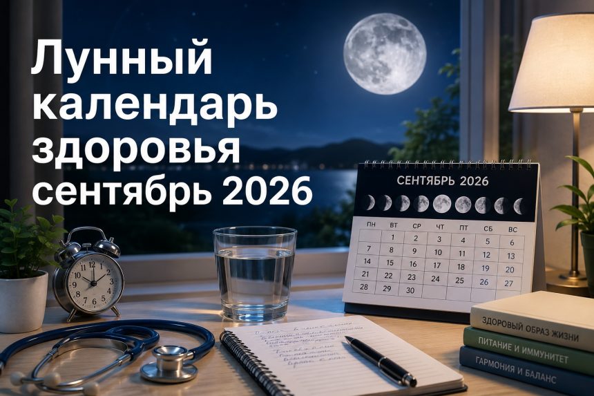 Лунный календарь сентябрь 2026 года: неблагоприятные дни, фазы Луны и влияние на здоровье