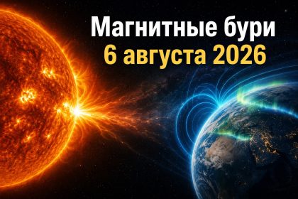 Магнитные бури 6 августа 2026 в Украине: прогноз солнечной активности на сегодня