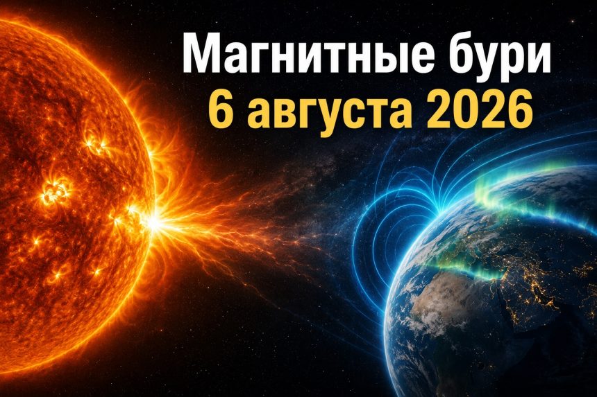 Магнитные бури 6 августа 2026 в Украине: прогноз солнечной активности на сегодня