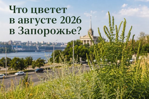 Аллергия и пыльца в Запорожье 2026: что цветет в августе, как избежать и лечить симптомы