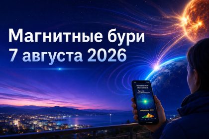Магнитные бури 7 августа 2026 в Украине: прогноз солнечной активности на сегодня