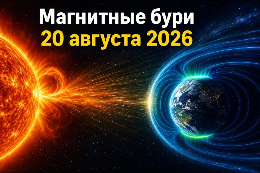 Магнитные бури 20 августа 2026 в Украине: прогноз солнечной активности на сегодня