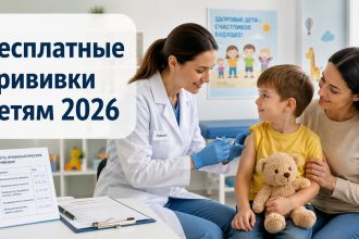 Бесплатные прививки детям в Украине в 2026 году: полный календарь вакцинации по возрасту