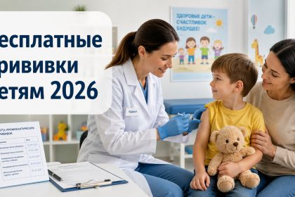 Бесплатные прививки детям в Украине в 2026 году: полный календарь вакцинации по возрасту