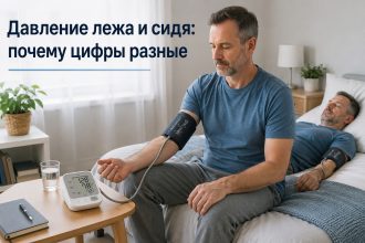 Можно ли измерять давление лежа: почему показатели отличаются от измерений сидя и каким цифрам верить