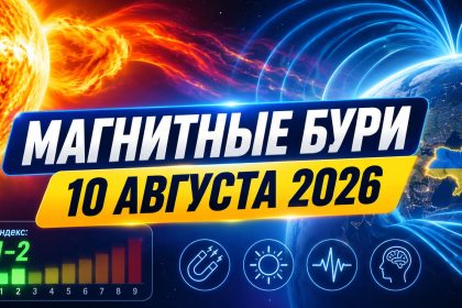 Магнитные бури 10 августа 2026 в Украине: прогноз солнечной активности на сегодня