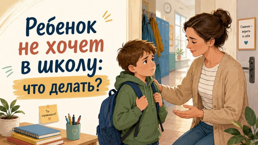 Ребенок не хочет идти в школу после каникул: как уменьшить тревогу и стресс