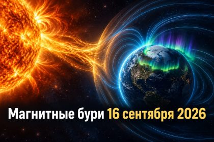 Магнитные бури 16 сентября 2026 в Украине: прогноз солнечной активности на сегодня