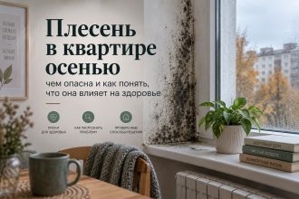 Плесень в квартире осенью: чем опасна для здоровья и как понять, что она влияет на организм