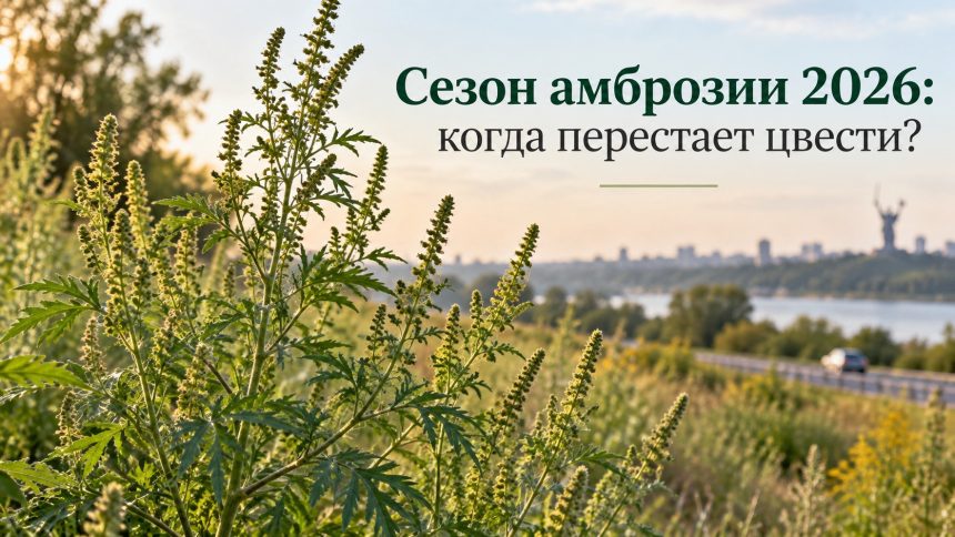 Когда закончится амброзия в Украине в 2026 году: сроки цветения по регионам и когда станет легче аллергикам