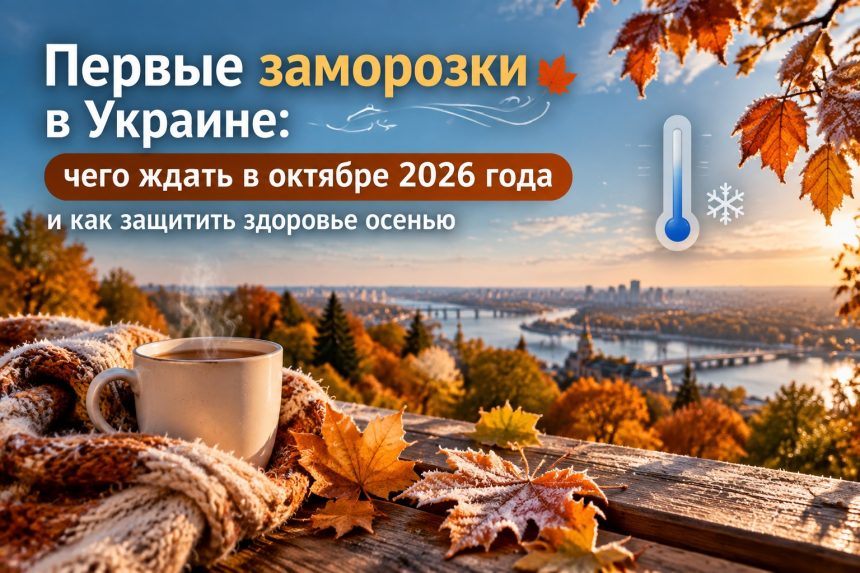Погода в Украине октябрь 2026 года: когда будут заморозки и как защитить здоровье