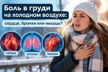 Болит грудь на холодном воздухе: сердце, бронхи или мышцы — как понять причину