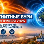 Магнитные бури 29 сентября 2026 в Украине: прогноз солнечной активности на сегодня