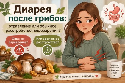 Диарея после грибов: причины, симптомы отравления и когда нужно обратиться к врачу
