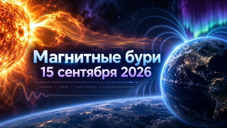Магнитные бури 15 сентября 2026 в Украине: прогноз солнечной активности на сегодня