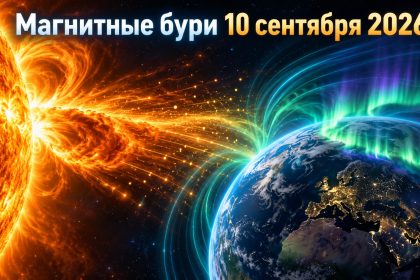 Магнитные бури 10 сентября 2026 в Украине: прогноз солнечной активности на сегодня