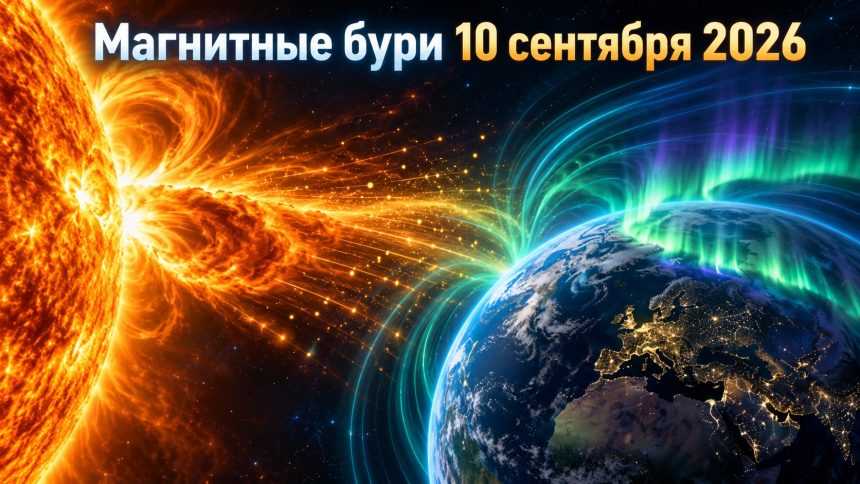 Магнитные бури 10 сентября 2026 в Украине: прогноз солнечной активности на сегодня