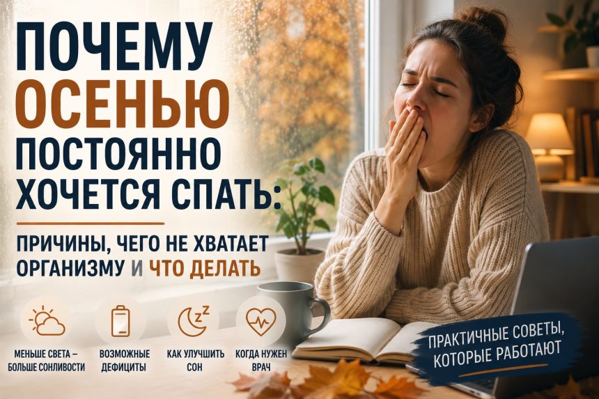 Почему осенью постоянно хочется спать: причины сонливости, чего не хватает организму и что делать