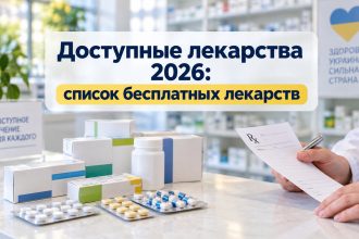 Доступные лекарства 2026 в Украине: новые списки препаратов и медизделий с 30 сентября