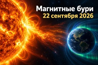 Магнитные бури 22 сентября 2026 в Украине: прогноз солнечной активности на сегодня