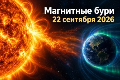 Магнитные бури 22 сентября 2026 в Украине: прогноз солнечной активности на сегодня
