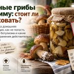 Почему нельзя закрывать лесные грибы на зиму: риск ботулизма и правила безопасного хранения