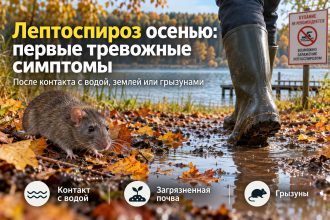 Лептоспироз осенью 2026: первые симптомы после воды, земли и контакта с грызунами