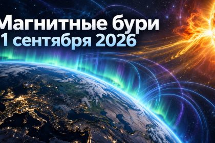 Магнитные бури 11 сентября 2026 в Украине: прогноз солнечной активности на сегодня