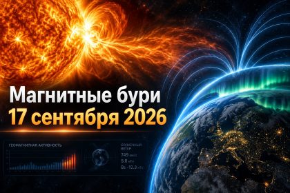 Магнитные бури 17 сентября 2026 в Украине: прогноз солнечной активности на сегодня