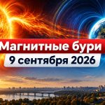 Магнитные бури 9 сентября 2026 в Украине: прогноз солнечной активности на сегодня