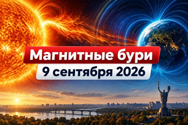 Магнитные бури 9 сентября 2026 в Украине: прогноз солнечной активности на сегодня