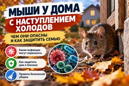 Мыши возле дома осенью: какие инфекции они переносят и как защититься