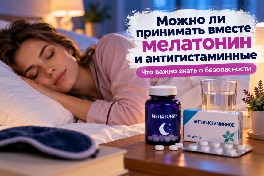 Мелатонин и антигистаминные вместе: можно ли сочетать и почему усиливается сонливость