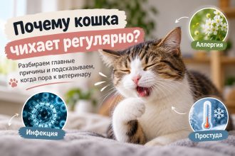 Почему кошка чихает каждый день: аллергия, инфекция или другие причины