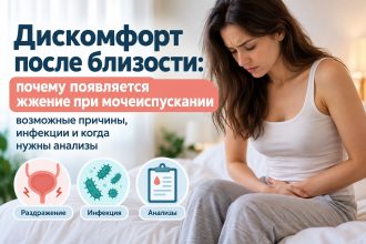 Почему после секса возникает жжение при мочеиспускании: причины, инфекции и когда нужно сдавать анализы