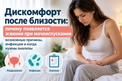 Почему после секса возникает жжение при мочеиспускании: причины, инфекции и когда нужно сдавать анализы