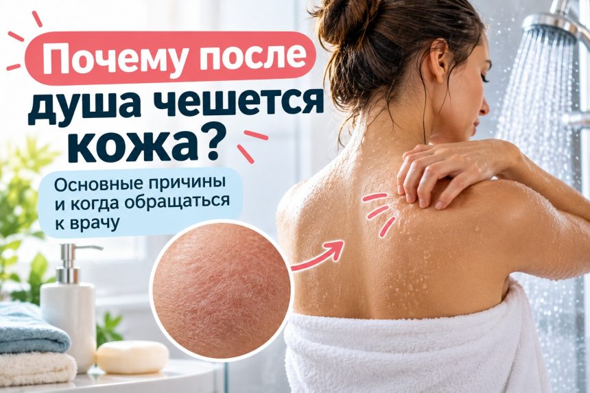 Почему после душа чешется кожа без сыпи: основные причины зуда и когда нужно обследование