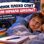 Почему ребенок стал хуже спать через месяц после начала школы: причины и что делать родителям