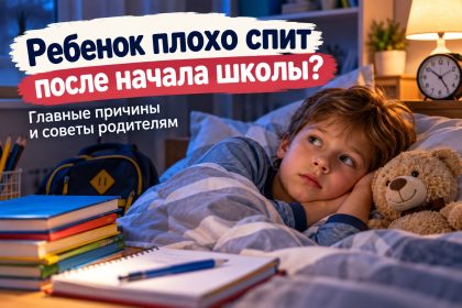 Почему ребенок стал хуже спать через месяц после начала школы: причины и что делать родителям