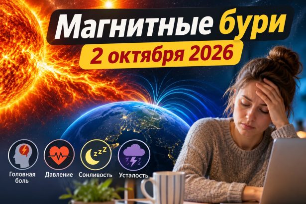 Магнитные бури 2 октября 2026 в Украине: прогноз солнечной активности на сегодня