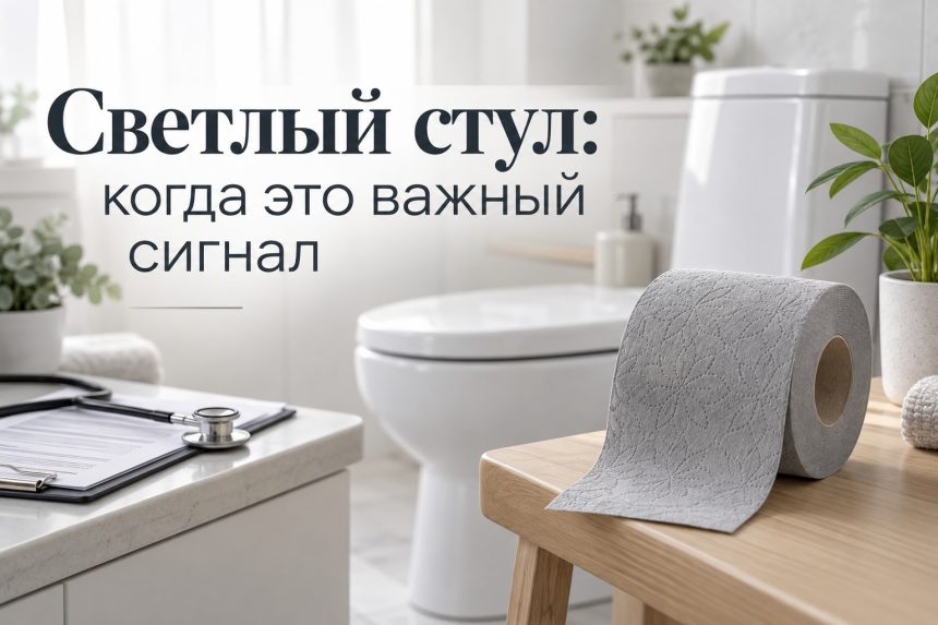 Почему стул стал светлым или серым: какие изменения цвета действительно важны и когда стоит обратиться к врачу