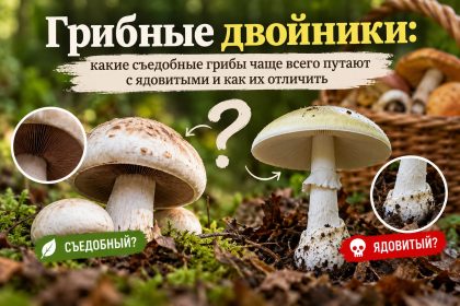 Какие съедобные грибы чаще всего путают с ядовитыми: опасные двойники и главные отличия